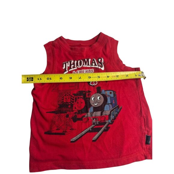 Thomas & Friends Toddler Tank Top Train Graphic Cartoon Shirt 24 Months 11"x13" - Picture 6 of 8